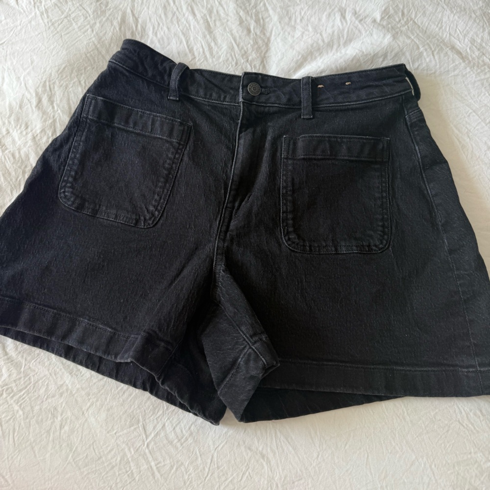 Madewell Black Denim Shorts